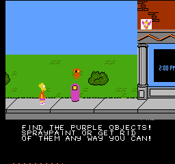The Simpsons Bart vs the Space Mutants screenshot 5 for NES